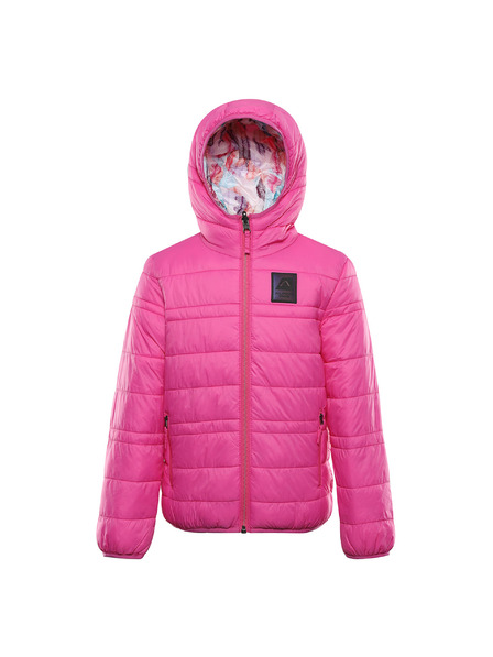 ALPINE PRO Kinder beidseitige Hi-Therm Jacke ALPINE PRO DOUWO fuchsia fedora Variante pb