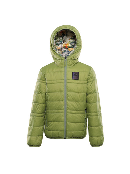 ALPINE PRO Kinder beidseitige Hi-Therm Jacke ALPINE PRO DOUWO turtle green Variante pe