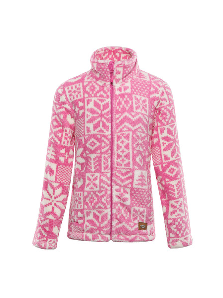 ALPINE PRO Kinder-Fleecejacke mit Supratherm ALPINE PRO EFLINO fuchsia fedora Variante pa