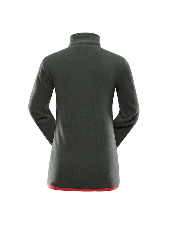 ALPINE PRO Kinder-Warme Mikrofleece-Sweatjacke ALPINE PRO SIUSO 3 petrol