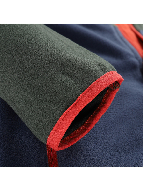 ALPINE PRO Kinder-Warme Mikrofleece-Sweatjacke ALPINE PRO SIUSO 3 petrol