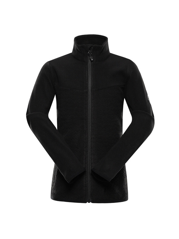 ALPINE PRO Kinder-Warme Mikrofleece-Sweatjacke ALPINE PRO SIUSO 3 black