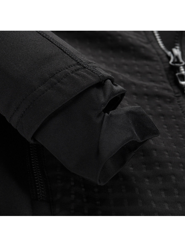 ALPINE PRO Kinder-Schnelltrocknende Sweatjacke mit Prostretch ALPINE PRO QUERTO 2 black