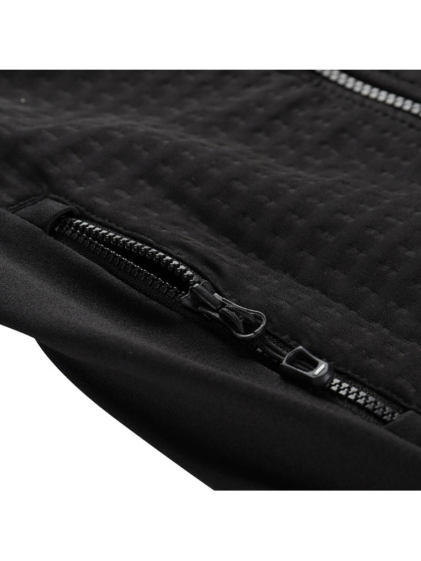 ALPINE PRO Kinder-Schnelltrocknende Sweatjacke mit Prostretch ALPINE PRO QUERTO 2 black