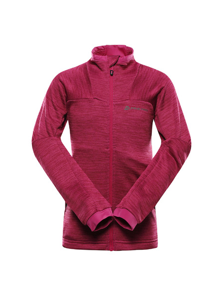 ALPINE PRO Kinder-Schnelltrocknende Sweatjacke ALPINE PRO ONNECO 3 fuchsia red
