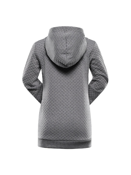 ALPINE PRO Kinder-Melierter Kapuzenpullover ALPINE PRO LELO dk.true gray