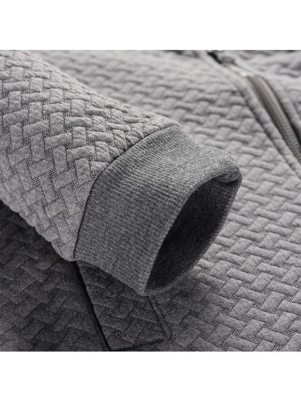 ALPINE PRO Kinder-Melierter Kapuzenpullover ALPINE PRO LELO dk.true gray