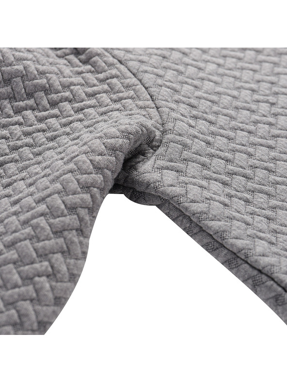 ALPINE PRO Kinder-Melierter Kapuzenpullover ALPINE PRO LELO dk.true gray