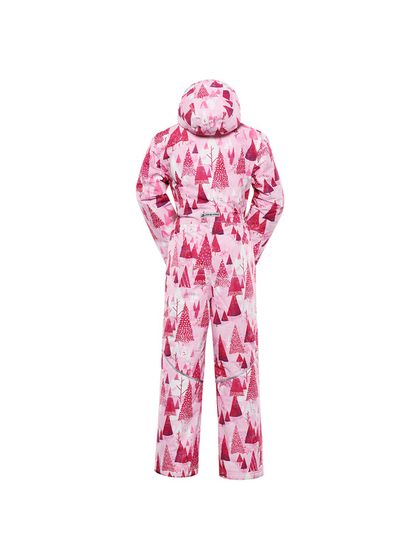 ALPINE PRO Kinder-Overall mit PTX-Schneemembran ALPINE PRO KIREMO neon knockout pink Variante pa