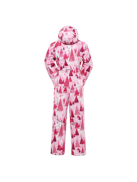 ALPINE PRO Kinder-Overall mit PTX-Schneemembran ALPINE PRO KIREMO neon knockout pink Variante pa