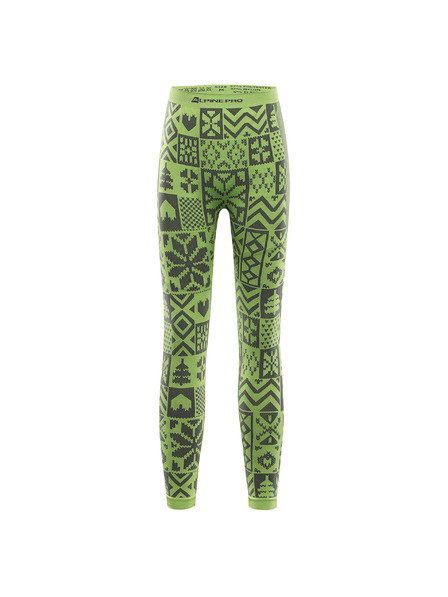 ALPINE PRO Kinder-Funktionsunterwäsche - Hose ALPINE PRO LESSO acid lime