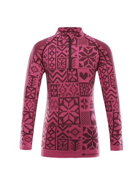 ALPINE PRO Kinder-Funktionsunterwäsche - T-Shirt ALPINE PRO SEAMO fuchsia fedora