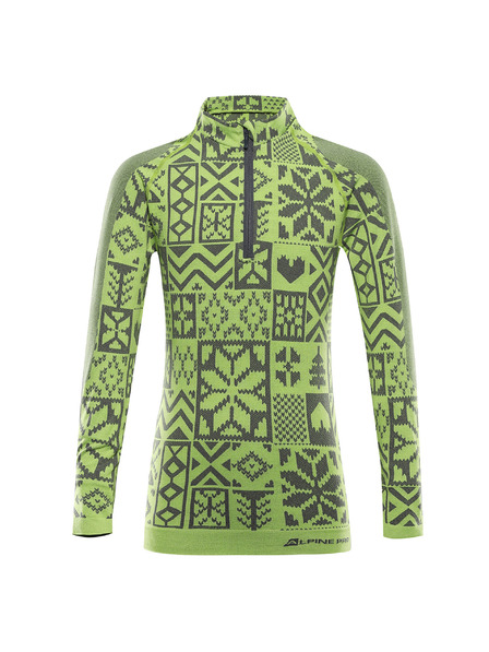 ALPINE PRO Kinder-Funktionsunterwäsche - T-Shirt ALPINE PRO SEAMO acid lime