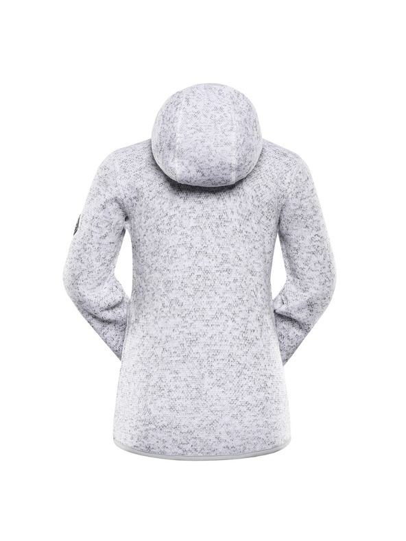 ALPINE PRO Kinder-Wärmender Pullover mit Reißverschluss ALPINE PRO ZEGO 2 weiß