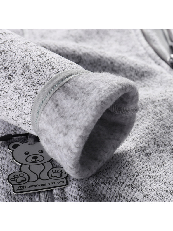 ALPINE PRO Kinder-Wärmender Pullover mit Reißverschluss ALPINE PRO ZEGO 2 weiß