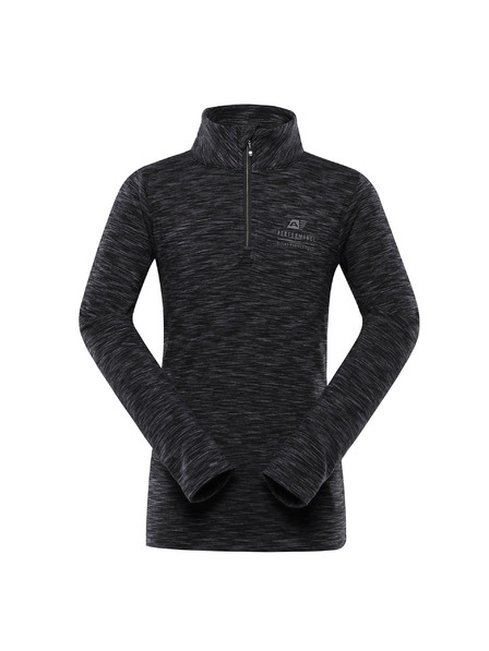 ALPINE PRO Kinder-Schnelltrocknender Pullover ALPINE PRO QADO schwarz