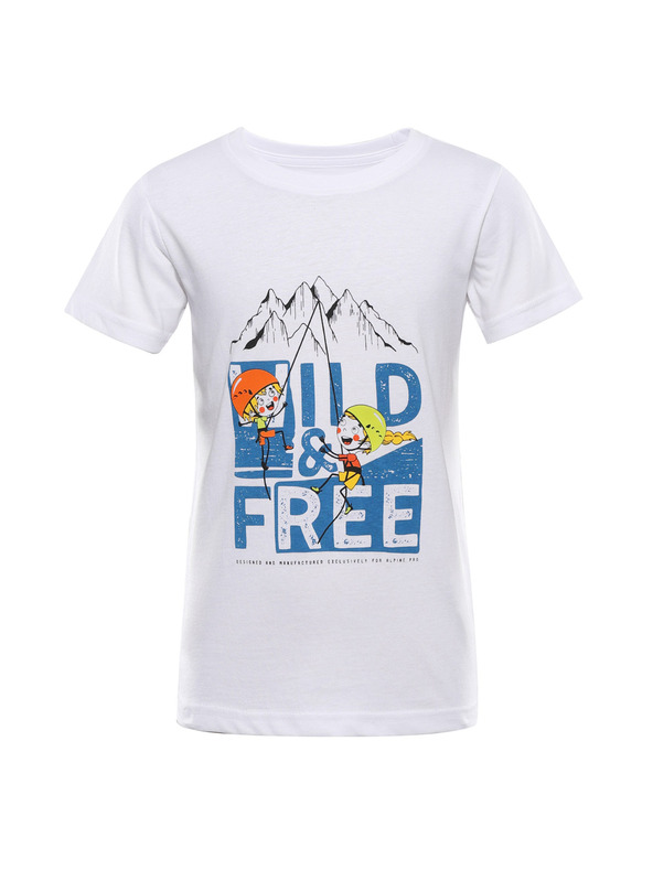 ALPINE PRO Kinder-T-Shirt aus Bio-Baumwolle ALPINE PRO ECOMO 3 white varianta pc