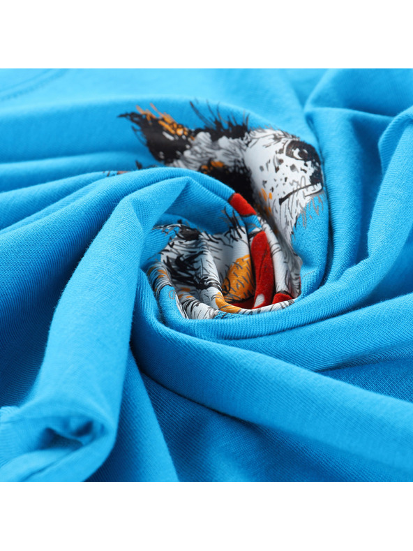 ALPINE PRO Kinder-T-Shirt aus Bio-Baumwolle ALPINE PRO ECOMO 3 neon atomic blue varianta pb