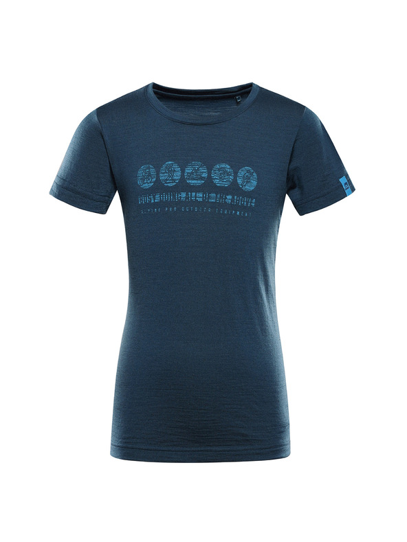 ALPINE PRO Kinder-T-Shirt aus Merinowolle ALPINE PRO MERENO 2 moroccan