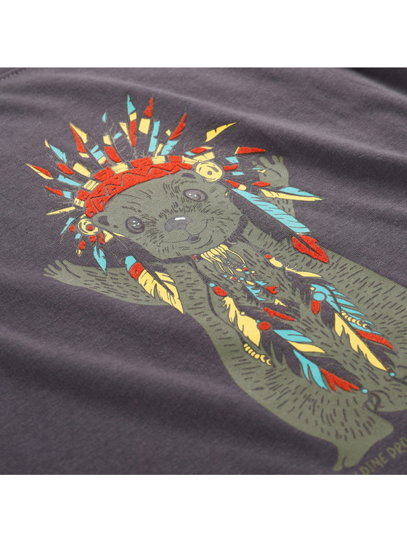 ALPINE PRO Kinder-T-Shirt aus Bio-Baumwolle ALPINE PRO ECOMO 3 obsidian varianta pa