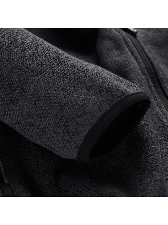 ALPINE PRO Herren-Warmer Pullover mit Reißverschluss ALPINE PRO ZEG 2 black