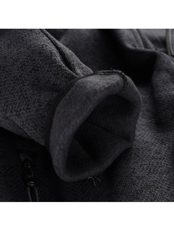 ALPINE PRO Herren-Warmer Pullover mit Reißverschluss ALPINE PRO ZEG 2 black