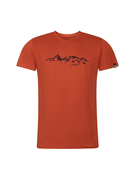 ALPINE PRO Herren Meliertes T-Shirt aus recyceltem Material ALPINE PRO GORAF 2 red clay Variante pb