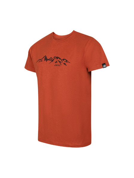 ALPINE PRO Herren Meliertes T-Shirt aus recyceltem Material ALPINE PRO GORAF 2 red clay Variante pb