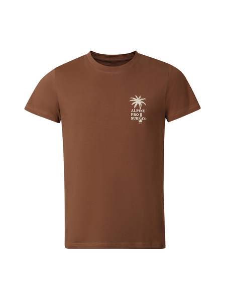 ALPINE PRO Herren Baumwoll-T-Shirt ALPINE PRO SUMEK bison Variante pb