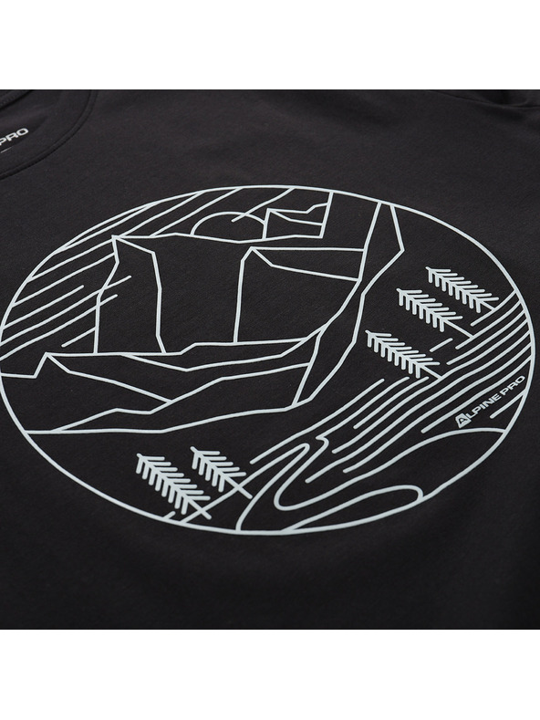 ALPINE PRO Herren Baumwoll-T-Shirt ALPINE PRO MOROL black varianta pc