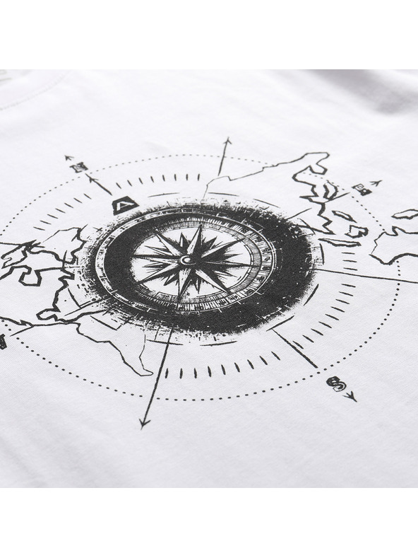 ALPINE PRO Herren Baumwoll-T-Shirt ALPINE PRO MOROL white Variante pa