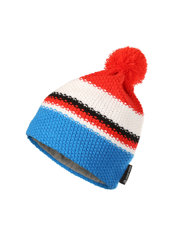 ALPINE PRO Winter-Mütze mit Bommel ALPINE PRO FERR cherry tomato