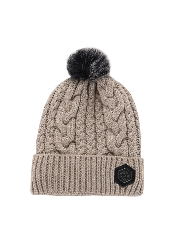 ALPINE PRO Winter-Mütze mit Bommel ALPINE PRO ORGE moonbeam