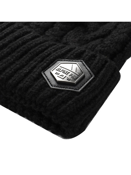 ALPINE PRO Winter-Mütze mit Bommel ALPINE PRO ORGE black
