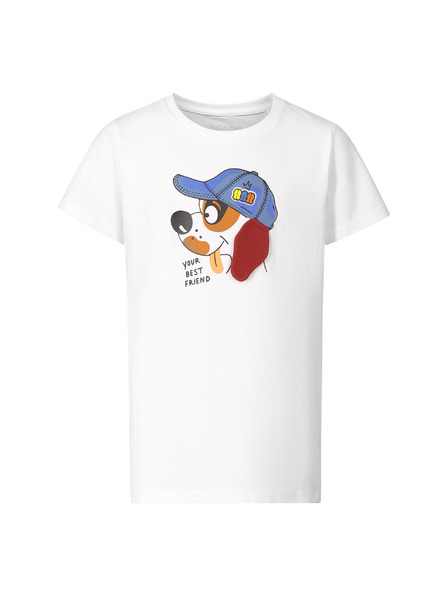 NAX Kinder Baumwoll-T-Shirt nax NAX WERVO white