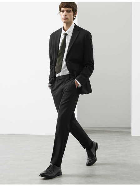 Marks & Spencer Leicht taillierte Hose, Wollmischung Marks & Spencer