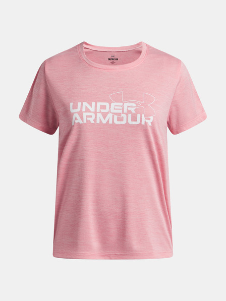 Under Armour Mädchen T-Shirt Under Armour UA TECH TWIST WDMK LOGO SS-PNK