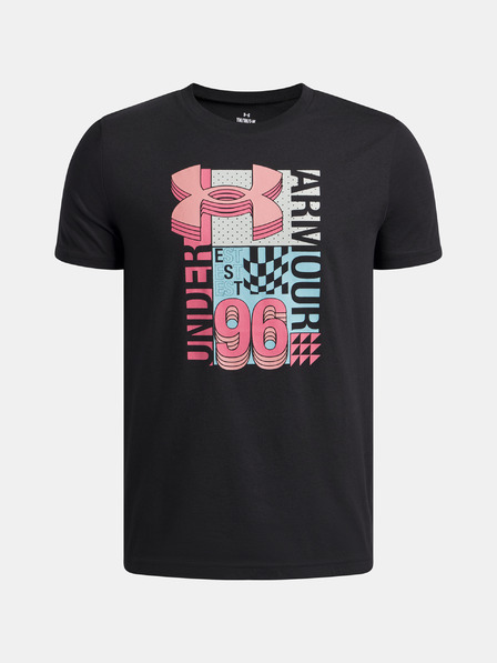 Under Armour Jungen T-Shirt Under Armour UA B LOGO WM COLLAGE SS-BLK