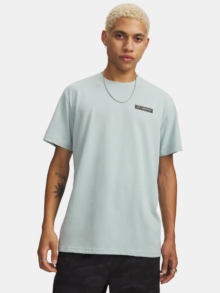Under Armour Herren-T-Shirt Under Armour UA HW ARMOUR LABEL SS-BLU