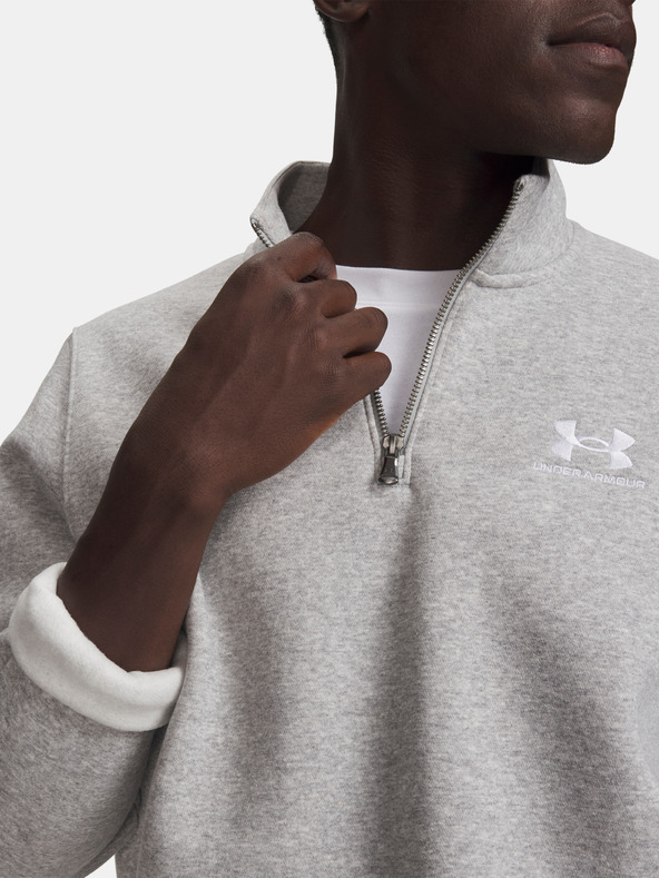 Under Armour Herren Sweatjacke Under Armour UA Icon Fleece 1/4 Zip-GRY