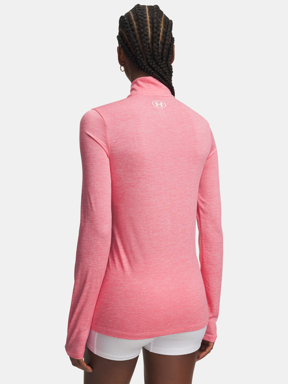 Under Armour Damen T-Shirt Under Armour Tech 1/2 Zip- Twist-PNK