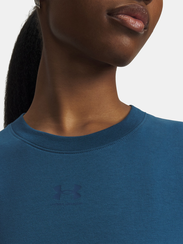 Under Armour Damen T-Shirt Under Armour UA Rival Core SS-BLU