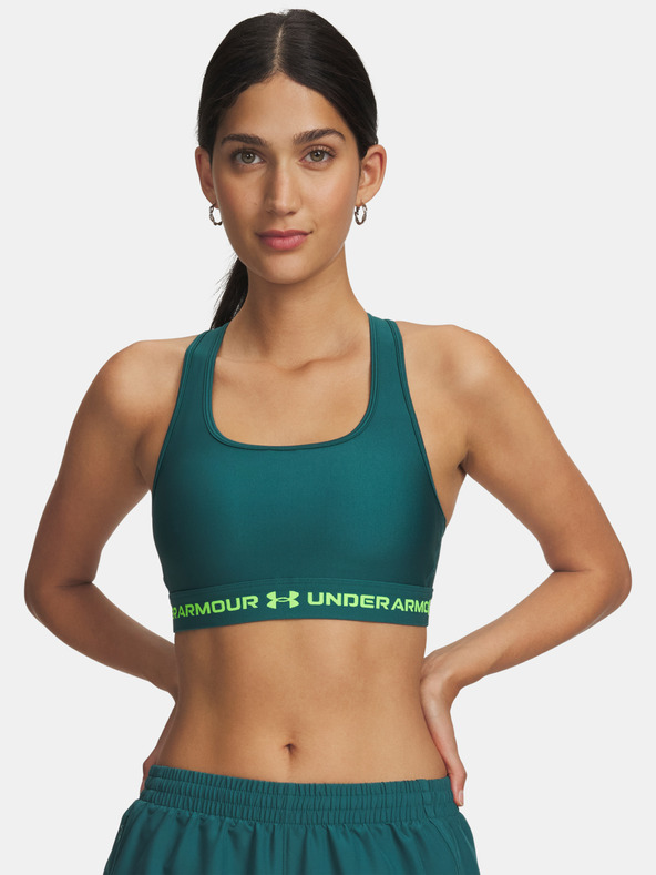 Under Armour Damen Sport-BH Under Armour Crossback Mid Bra-GRN