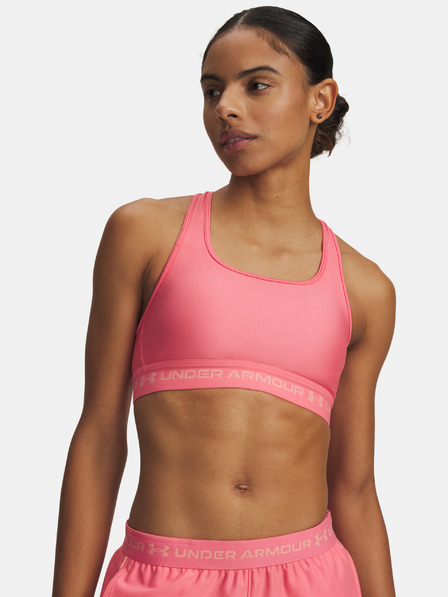 Under Armour Damen Sport-BH Under Armour Crossback Mid Bra-PNK