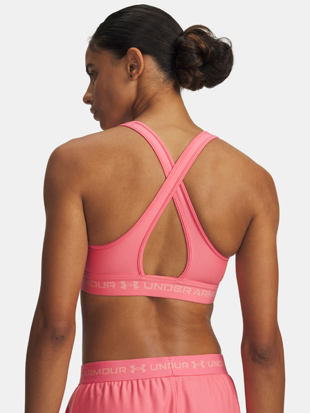 Under Armour Damen Sport-BH Under Armour Crossback Mid Bra-PNK