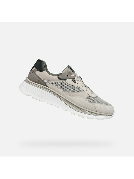 Geox Hellgraue Herren-Sneaker Geox Spherica Actif X1