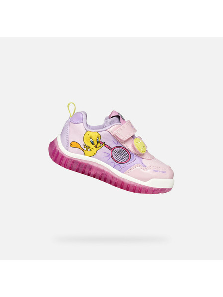 Geox Rosa Mädchen Leucht-Sneaker Geox Lightyloo