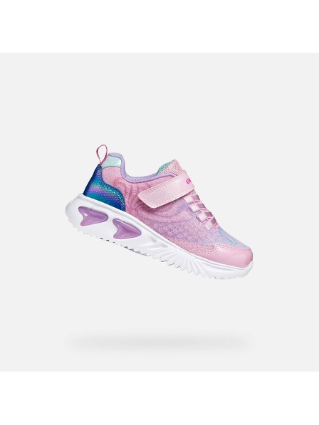 Geox Rosa Mädchen Leucht-Sneaker Geox Assister