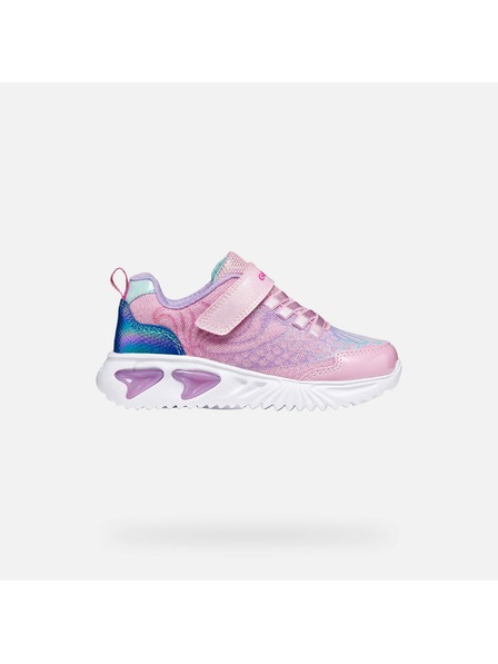Geox Rosa Mädchen Leucht-Sneaker Geox Assister