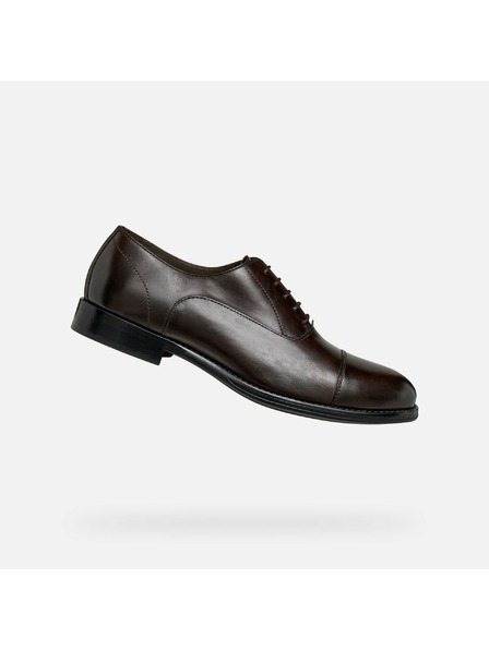 Geox Dunkelbraune Herren Businessschuhe Geox Barberigo